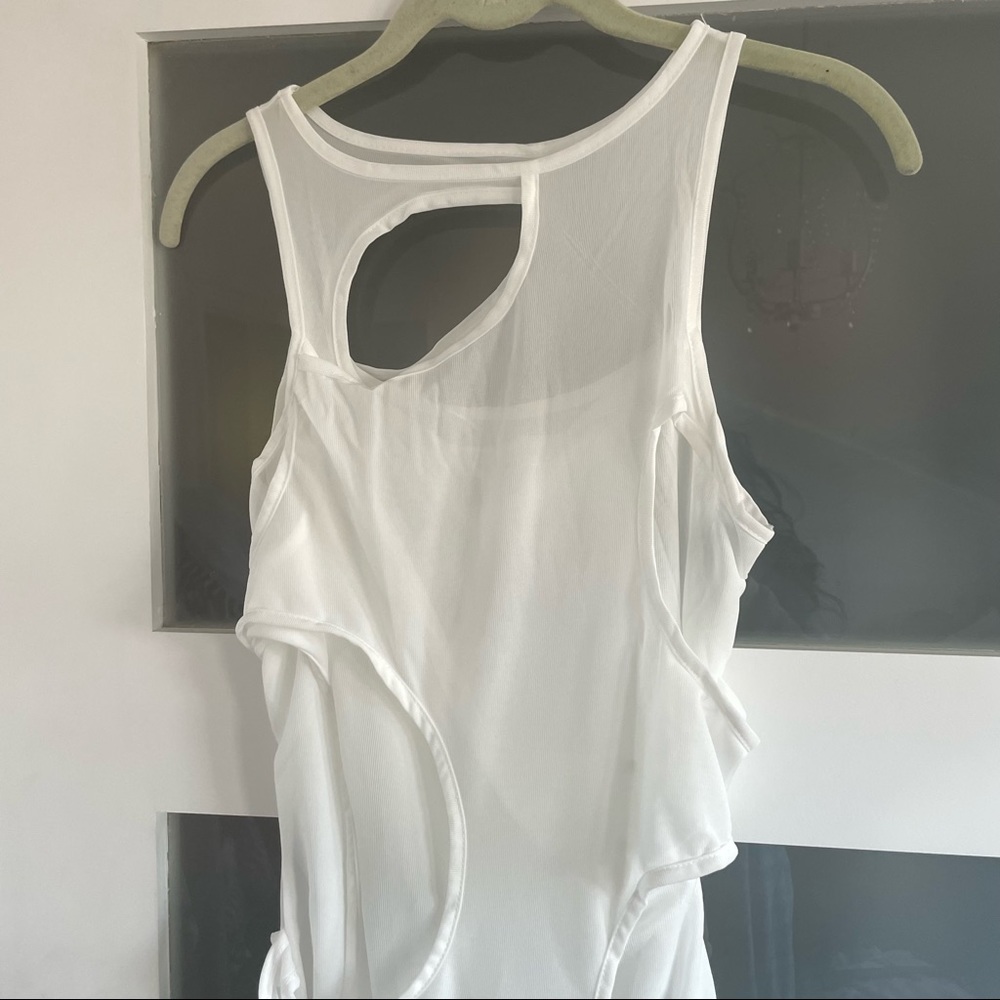 Vintage style white long maxi dress - Picture 7 of 8